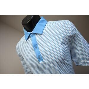 Graham Luxe‎ Golf Polo Cross Wicking Athletic Short Sleeve Shirt Mens Medium